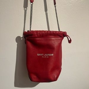 💕SOLD💕 
Saint Laurent Teddy Bucket Bag